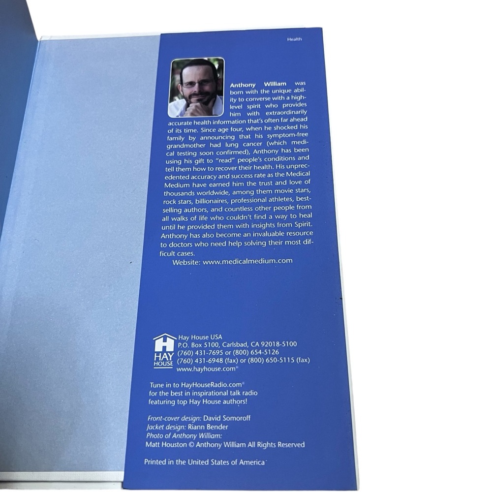 MEDICAL MEDIUM Author Anthony William Hardback Book - Picture 3 of 7